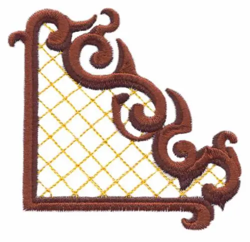 Swirl Corner Embroidery Design Holiday Sale