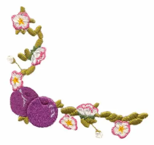 Plum Blossom Corner Embroidery Design Editor’s Pick