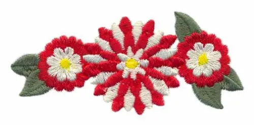 Dahlias Embroidery Design In Demand
