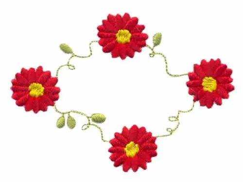 Four Point Dahlia Embroidery Design Buy Direct