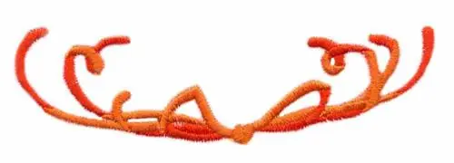 Bow Border Embroidery Design Modern