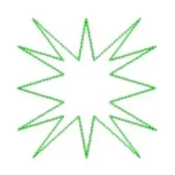 New Arrival Quilting Square Star Embroidery Design