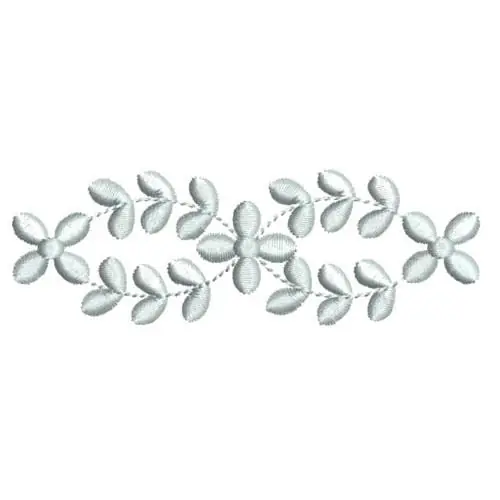 One Day Deal Blue Floral Border Embroidery Design