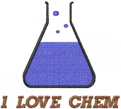 I Love Chem Embroidery Design Price Drop