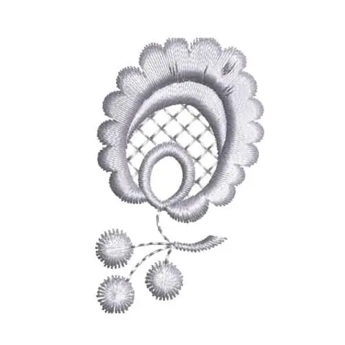 Brand New Blue Floral Embroidery Embroidery Design