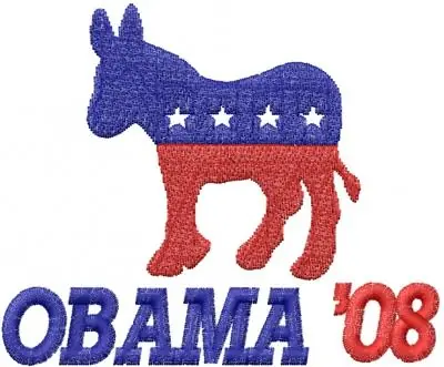Obama 08 Embroidery Design Buy Today