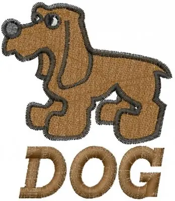 Time-Limited Dog Embroidery Design