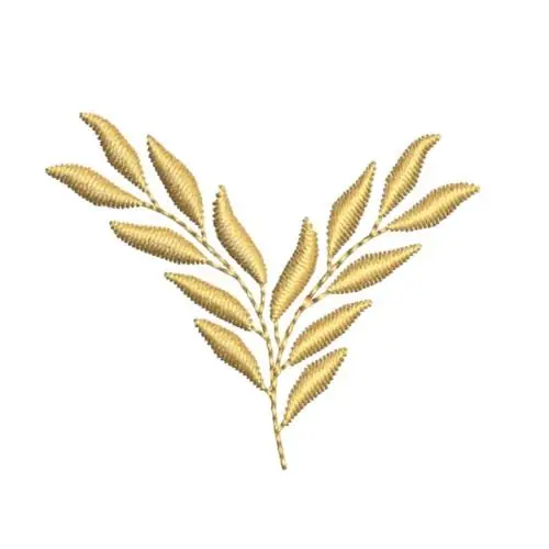 Heirloom Leaves Accent Embroidery Design Instant Buy
