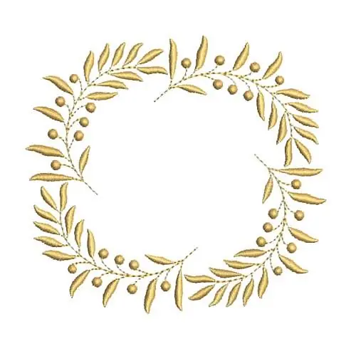 Fast Shipping Heirloom Leaves Square Embroidery Design