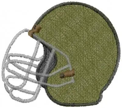 Football Helmet Embroidery Design Exclusive