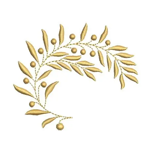 Heirloom Leaf Accent Embroidery Design Best Price