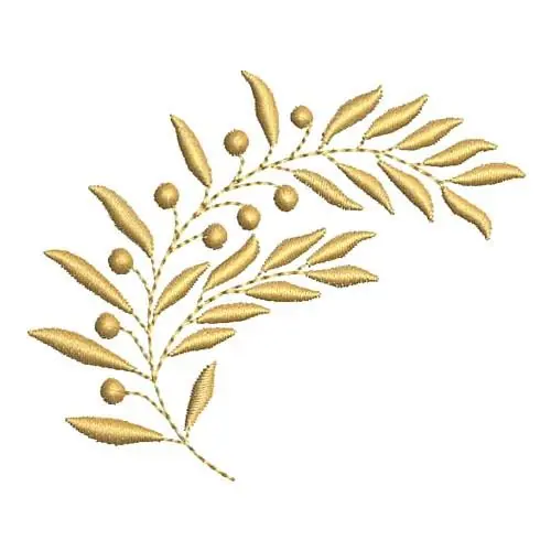 Bulk Order Heirloom Leaves Arc Embroidery Design
