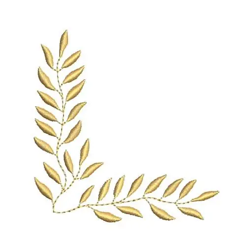 Special Offer Heirloom Leaf Corner Embroidery Design