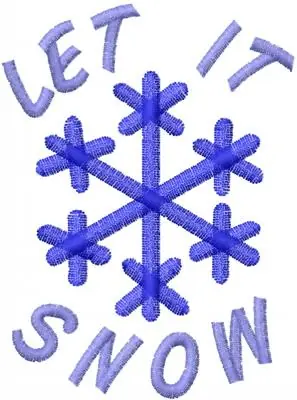 Let it Snow Embroidery Design Mega Sale