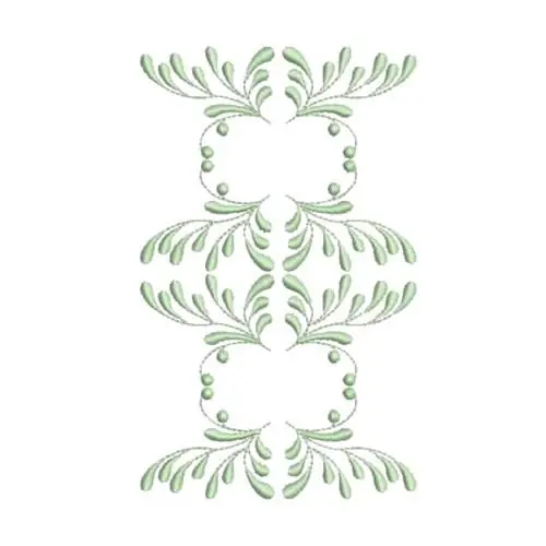 Feathery Heirloom Border Embroidery Design Special Offer