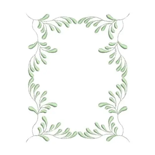 Feathery Heirloom Frame Embroidery Design Weekend Sale