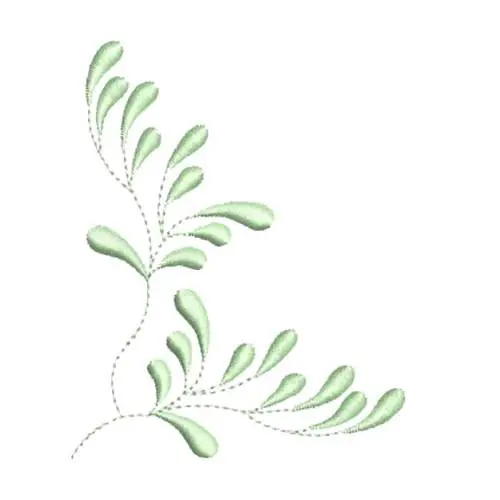 Feathery Heirloom Corner Embroidery Design While Supplies Last