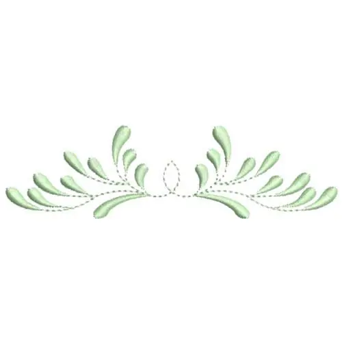 Feathery Heirloom Border Embroidery Design Hot Deal
