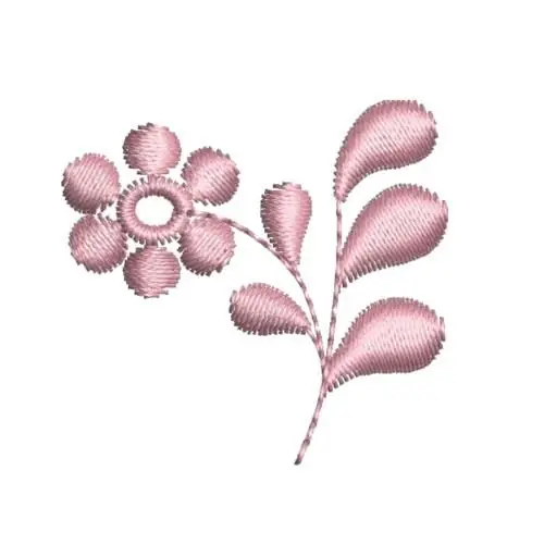 Wholesale Purple Floral Accent Embroidery Design