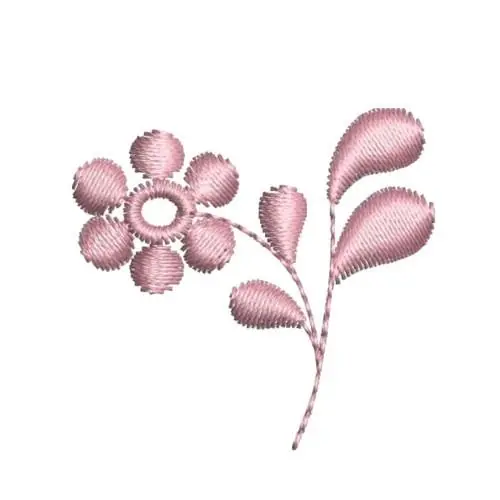 Purple Heirloom Floral Embroidery Design Low Price