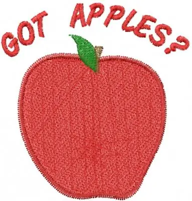Apple 1 GOT APPLES? Embroidery Design Buy Today