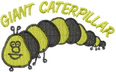 Caterpillar GIANT CATERPILLAR Embroidery Design Buy Direct