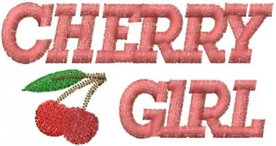 Cherry CHERRY GIRL Embroidery Design Factory Price