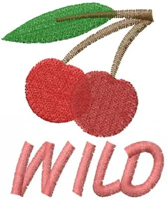 Wholesale Cherry WILD Embroidery Design