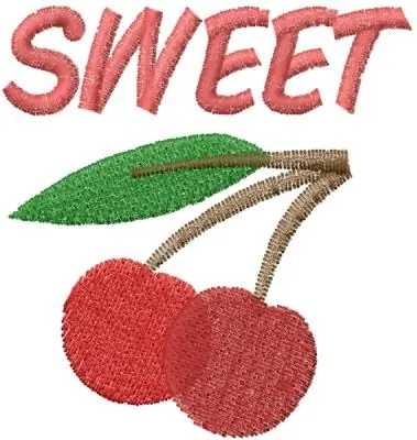 Cherry SWEET Embroidery Design Wholesale
