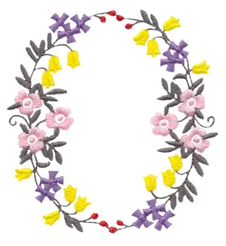 Direct From Manufacturer Floral Swag Embroidery Design