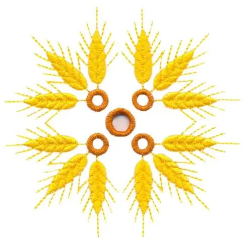 Next Day Delivery Wheat Stalks Cutwork Embroidery Design