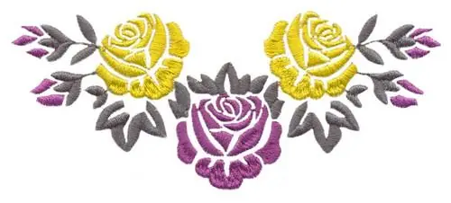 Rose Swag Embroidery Design Limited Offer
