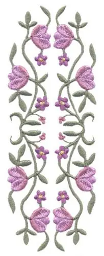 Floral Vine Border Embroidery Design Reduced Price
