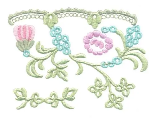 Place Order Floral Border Embroidery Design