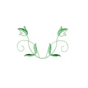 Secure Checkout Rose Tendril Swirl Embroidery Design