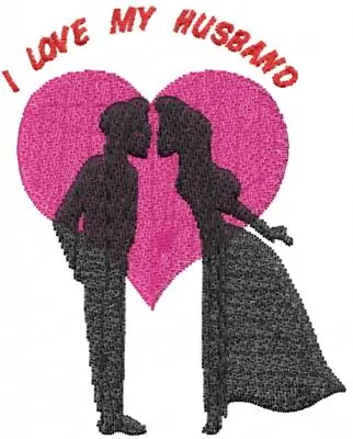 Final Sale I LOVE MY HUSBAND Embroidery Design