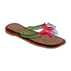 Reduced Price FTropical Flip Flop Embroidery Design