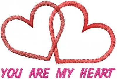 YOU ARE MY HEART Embroidery Design Exclusive