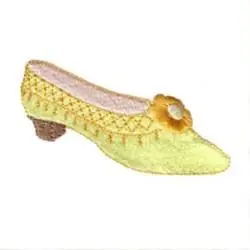 Ladies Low Heeled Shoe Embroidery Design Exclusive Offer