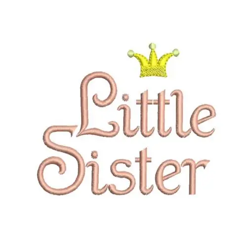 Little Sister Embroidery Design Latest