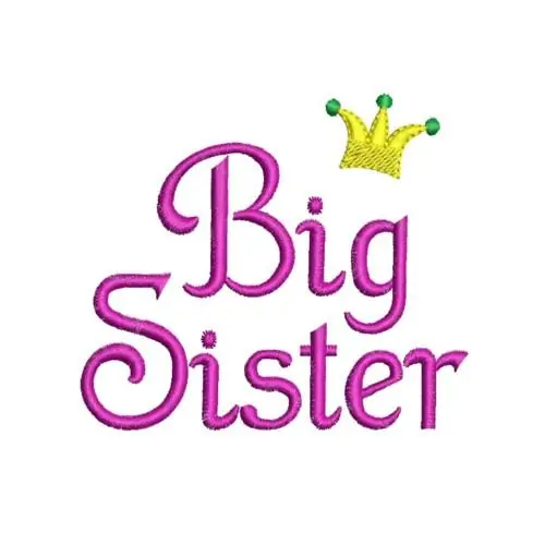 Free Returns Big Sister Embroidery Design