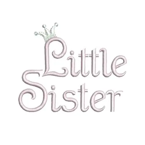 Little Sister Embroidery Design Authentic