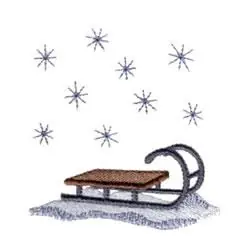Lone Sledge Embroidery Design Super Sale