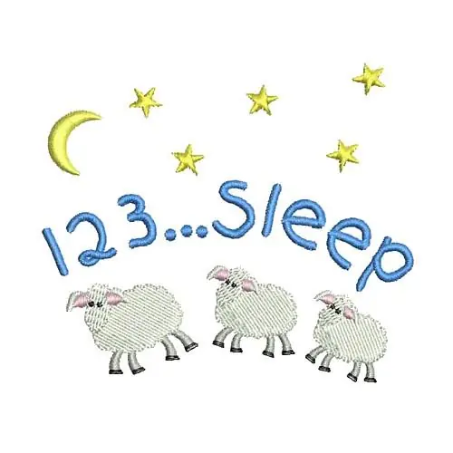 Counting Sheep Embroidery Design Discount