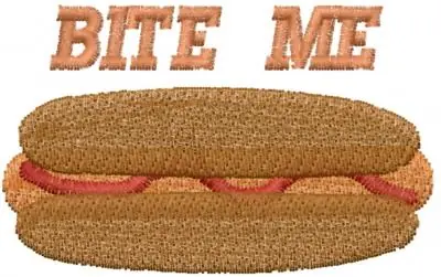 Markdown BITE ME Embroidery Design