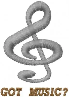 GOT MUSIC? Embroidery Design Price Cut