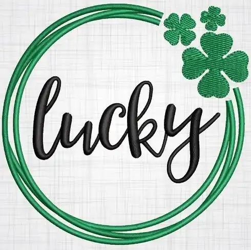 Lucky Embroidery Design Bulk Order