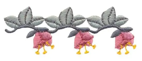 Floral Trio Embroidery Design Direct From Manufacturer