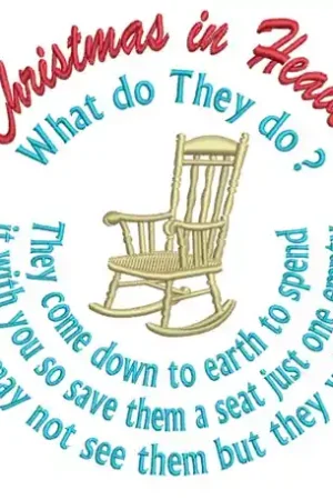 Christmas In Heaven Embroidery Design Popular