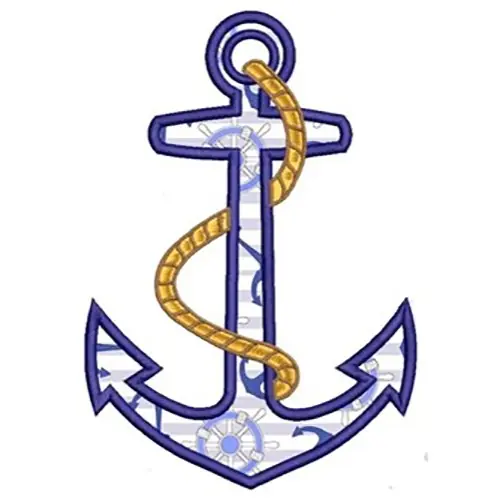 Last Chance Anchor Applique Embroidery Design